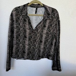 Snakeskin top